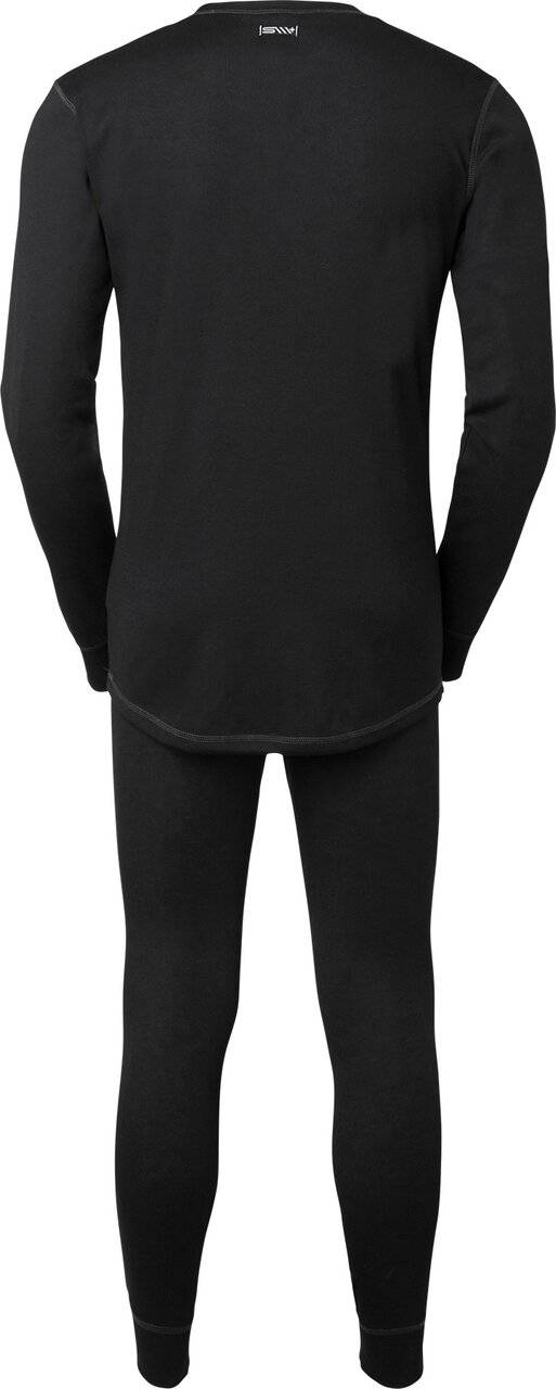 Basic Funktions-Unterwäsche Set, Unisex, schwarz, S