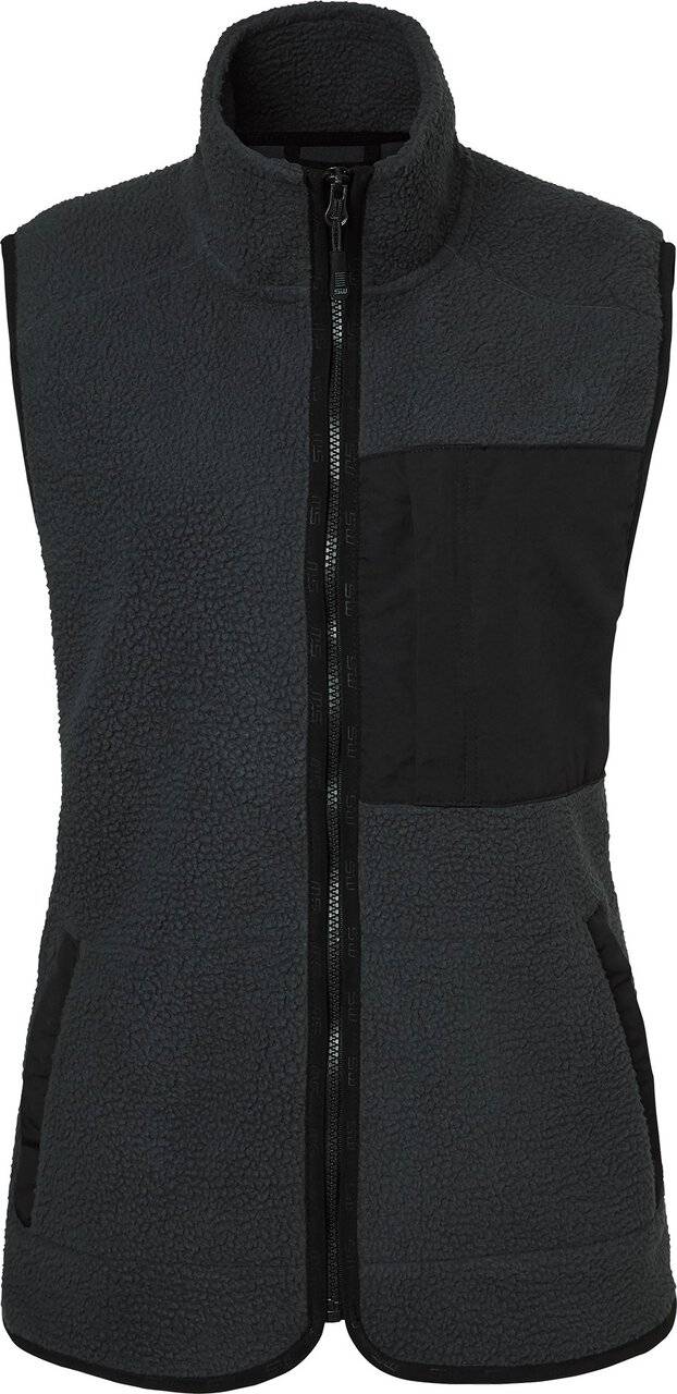 Saga Fleeceweste, Damen, dunkel grau, XXL