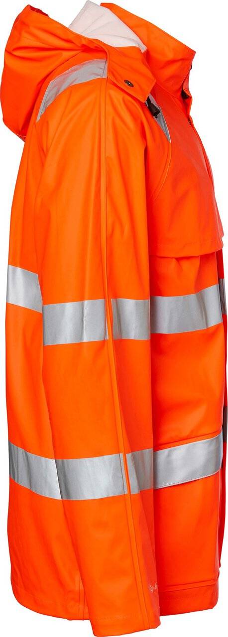 9394 Regenjacke Hohe Sichtbarkeit, Unisex, Fluoreszierendes orange, L