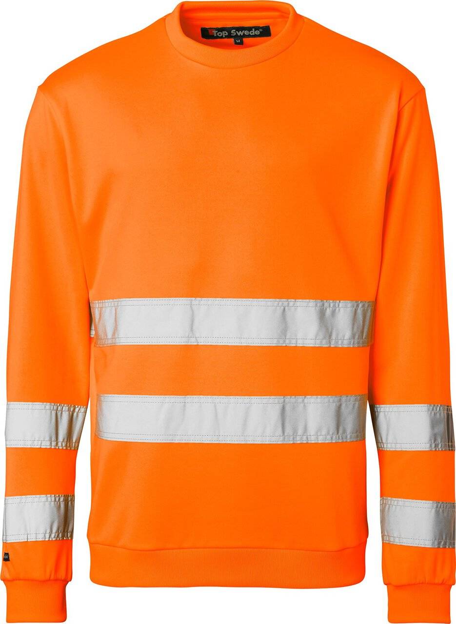4228 Sweatshirt, Unisex, Fluoreszierendes orange, XS