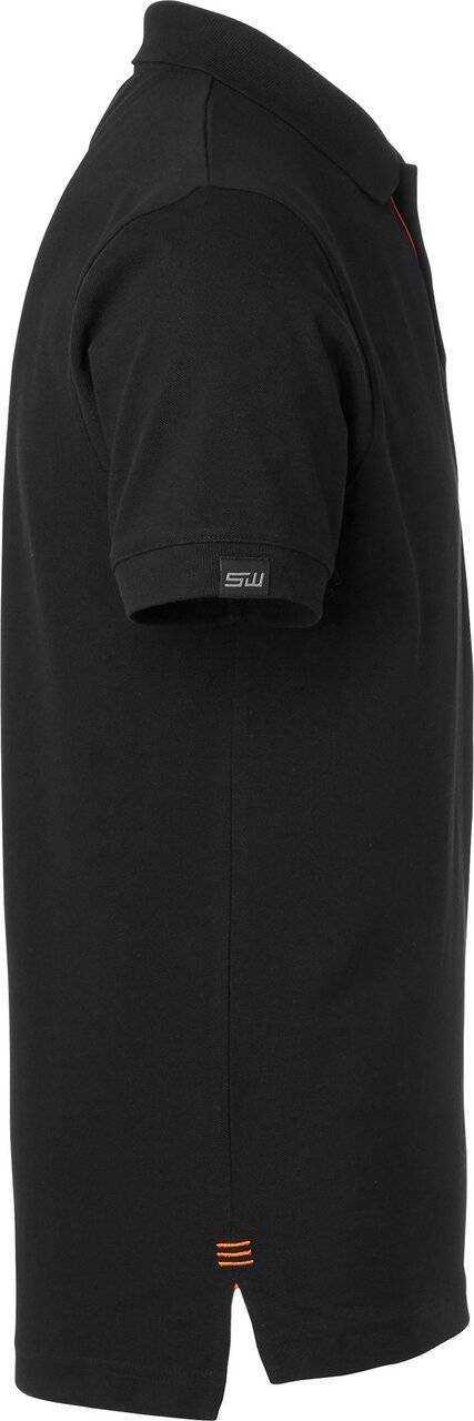 Weston Poloshirt, Herren, schwarz/orange, S