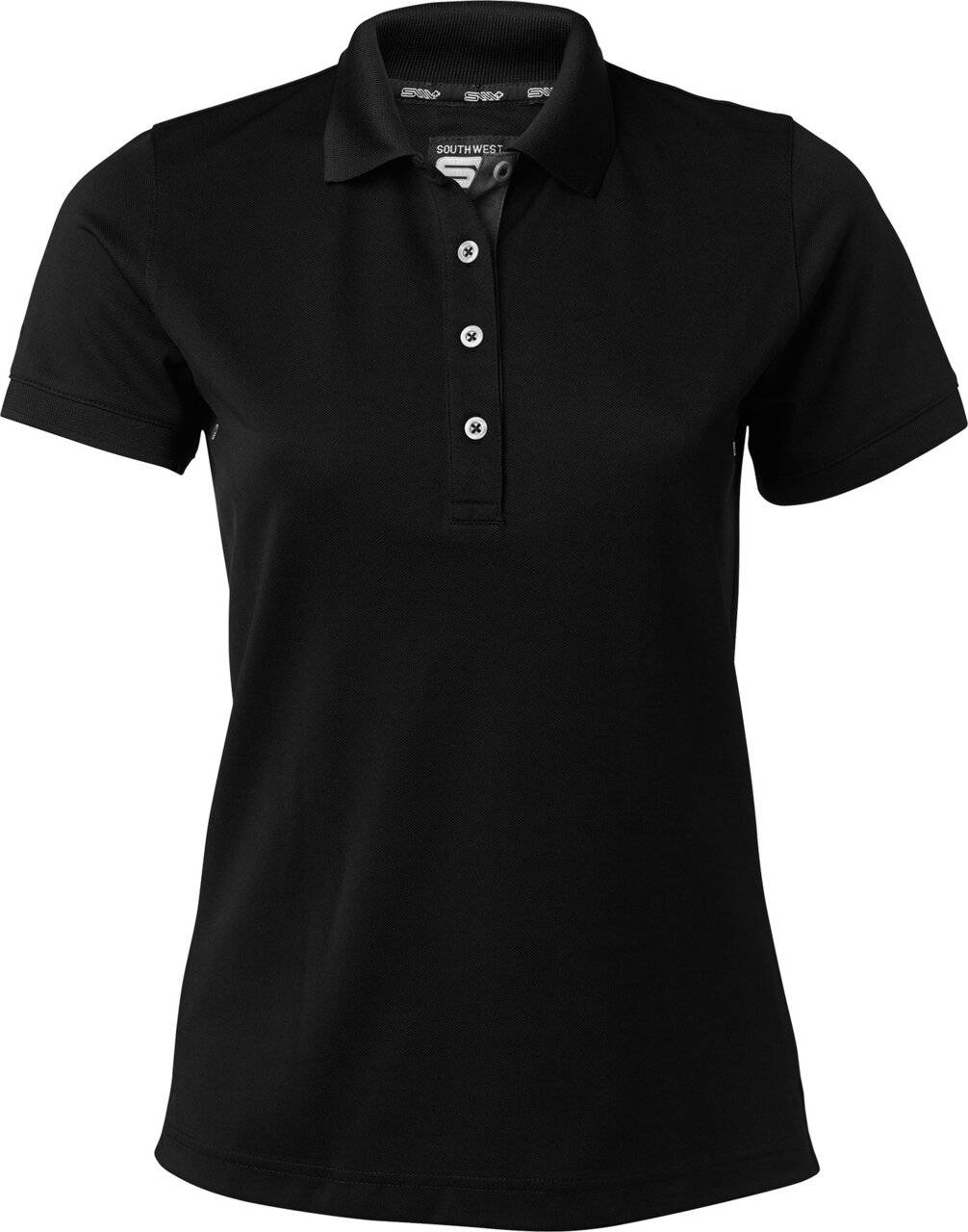 Sandy Poloshirt, Damen, schwarz, S