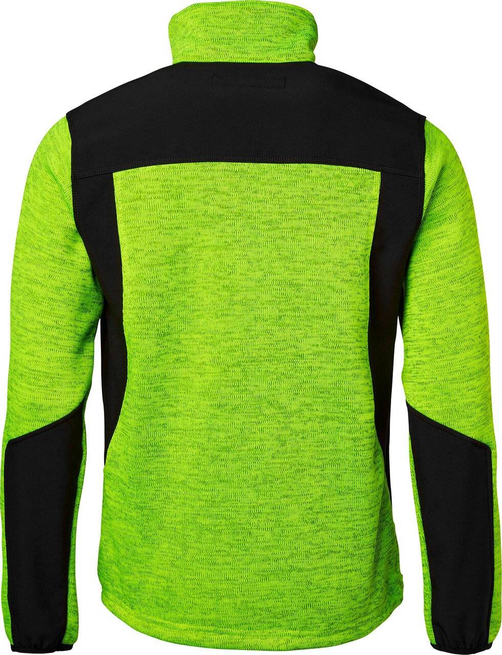 123 Jacke aus Strickfleece, Unisex, gelb meliert/schwarz, L