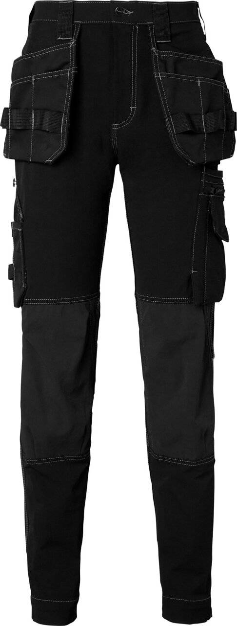 307 Lange Handwerker Hose, Damen, schwarz, 34