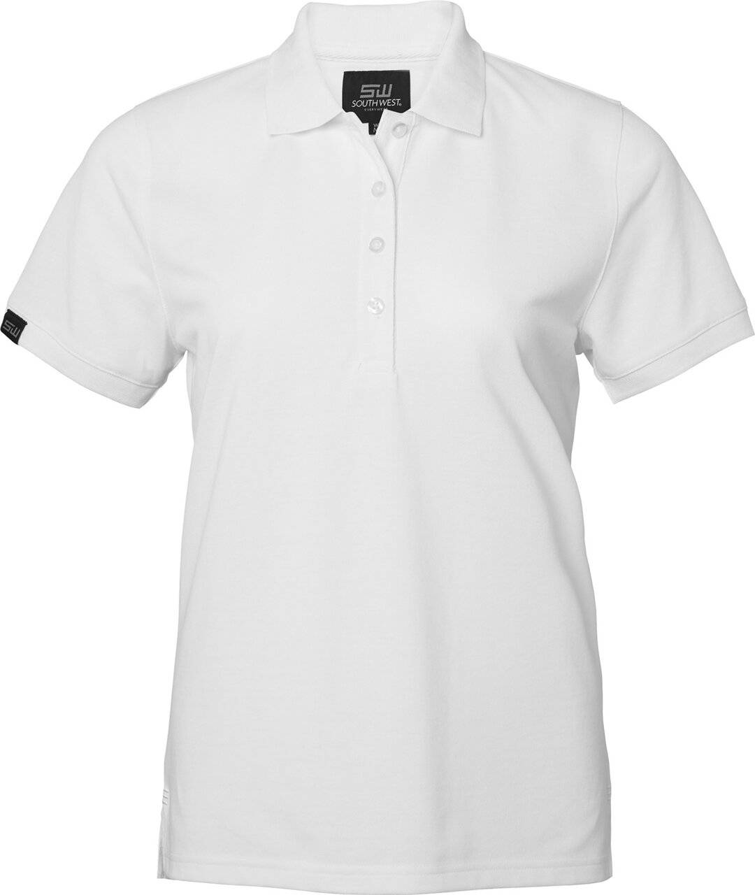 Wera solid Poloshirt Damen, weiß, S