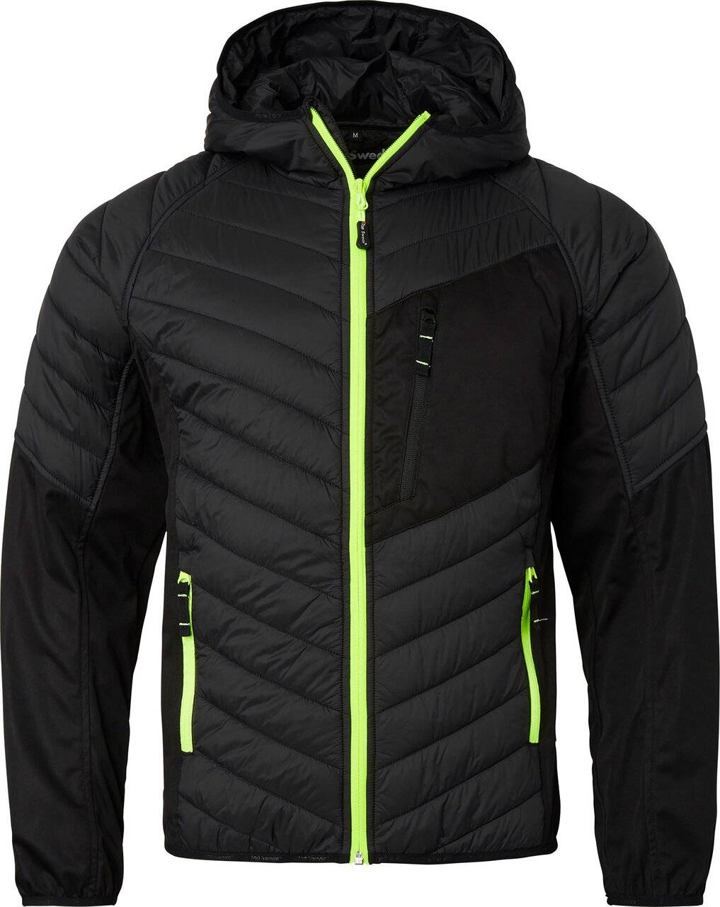 355 Wattierte Jacke, Unisex, schwarz, XS