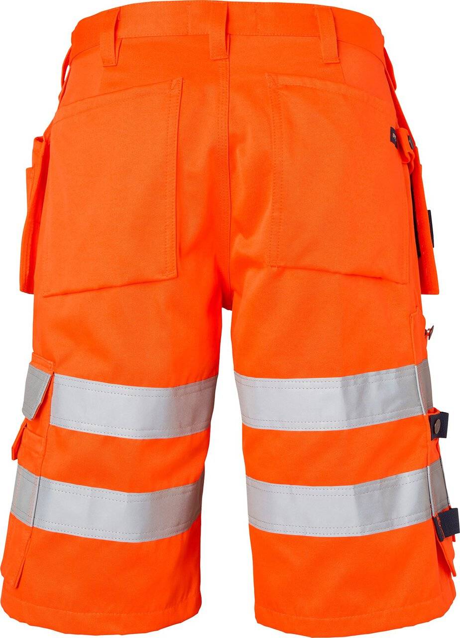 195 Kurze Handwerker Hose, Unisex, Fluoreszierendes orange, 48