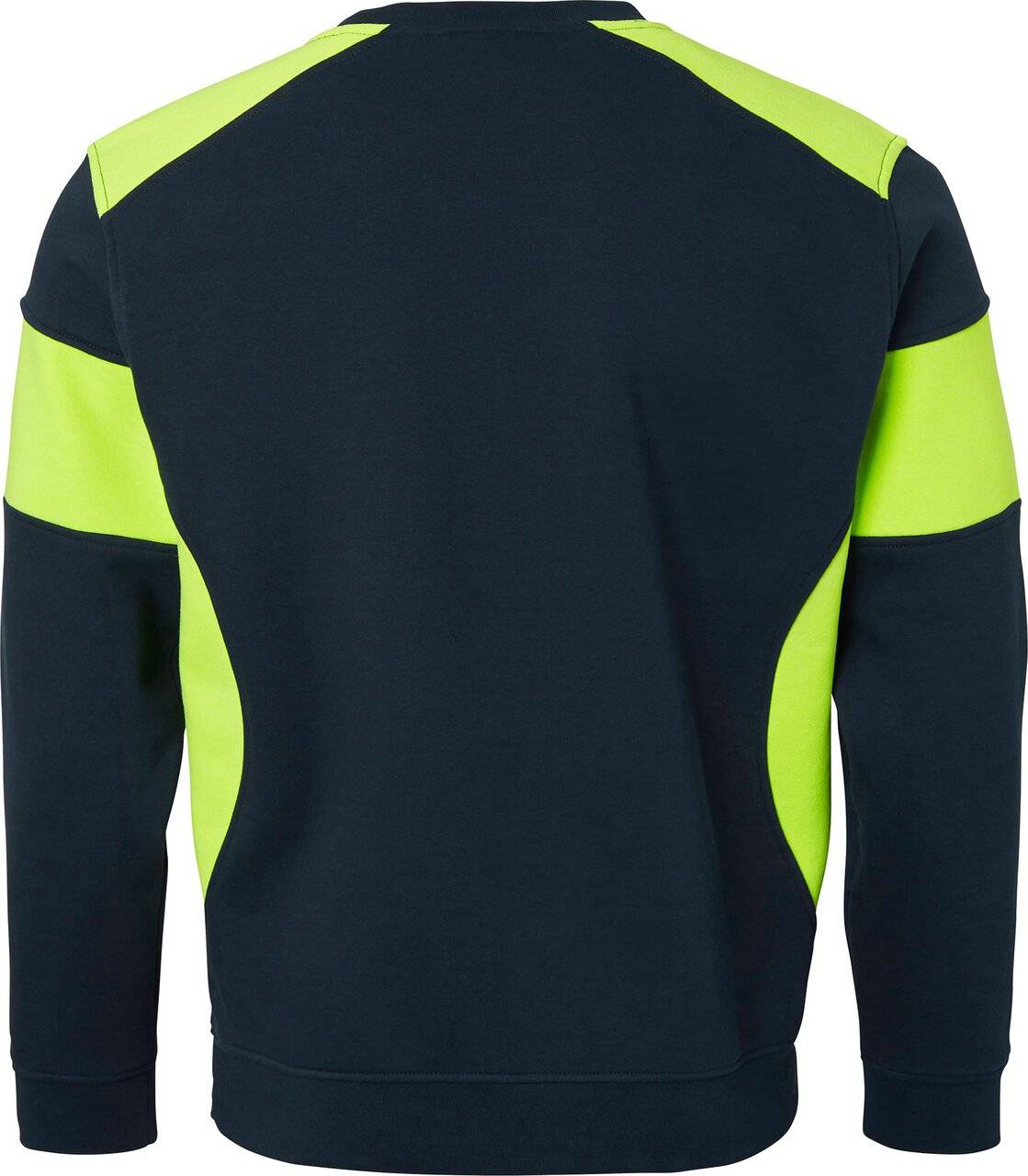 221 Sweatshirt, Unisex, navy blau/Fluoreszierendes gelb, XXL