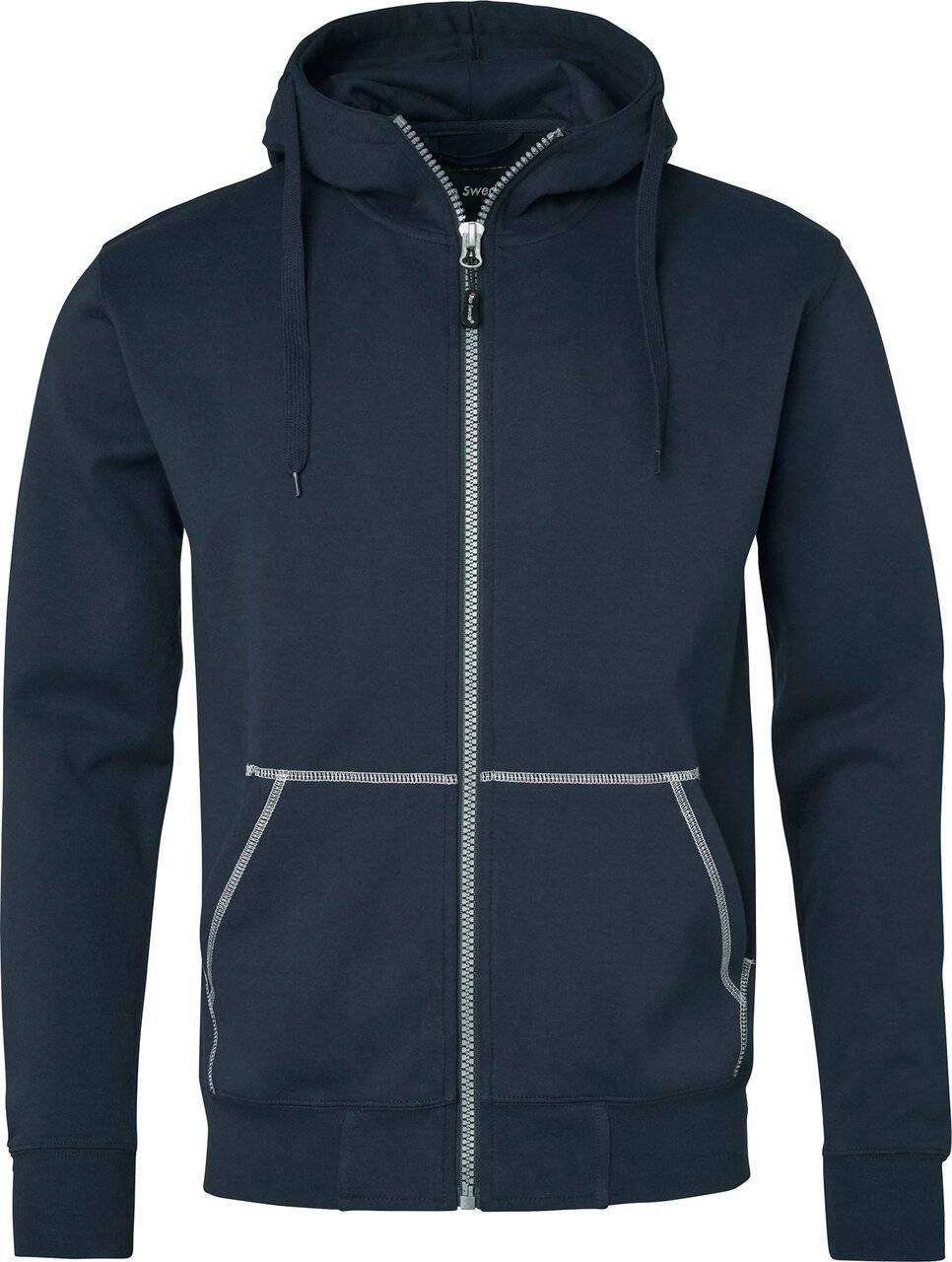 0302 Full-Zip Sweatshirt, Unisex, navy blau, 3XL