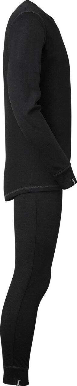 Basic Funktions-Unterwäsche Set, Unisex, schwarz, XXL