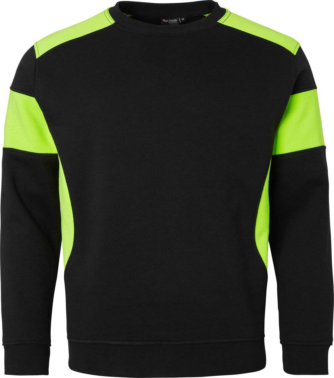 221 Sweatshirt, Unisex, schwarz/Fluoreszierendes gelb, XXL