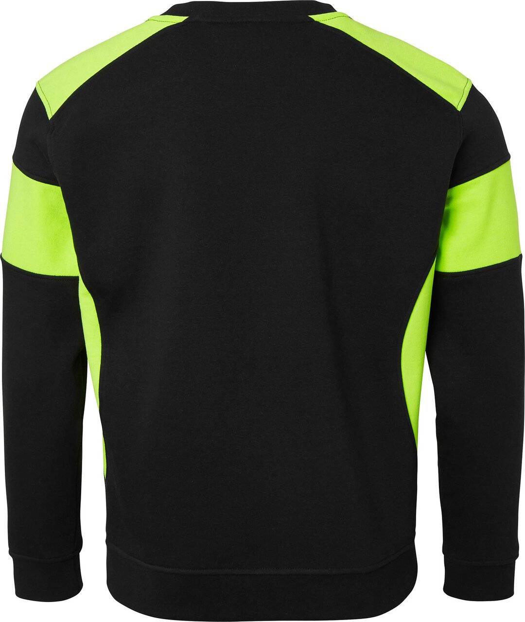 221 Sweatshirt, Unisex, schwarz/Fluoreszierendes gelb, XXL