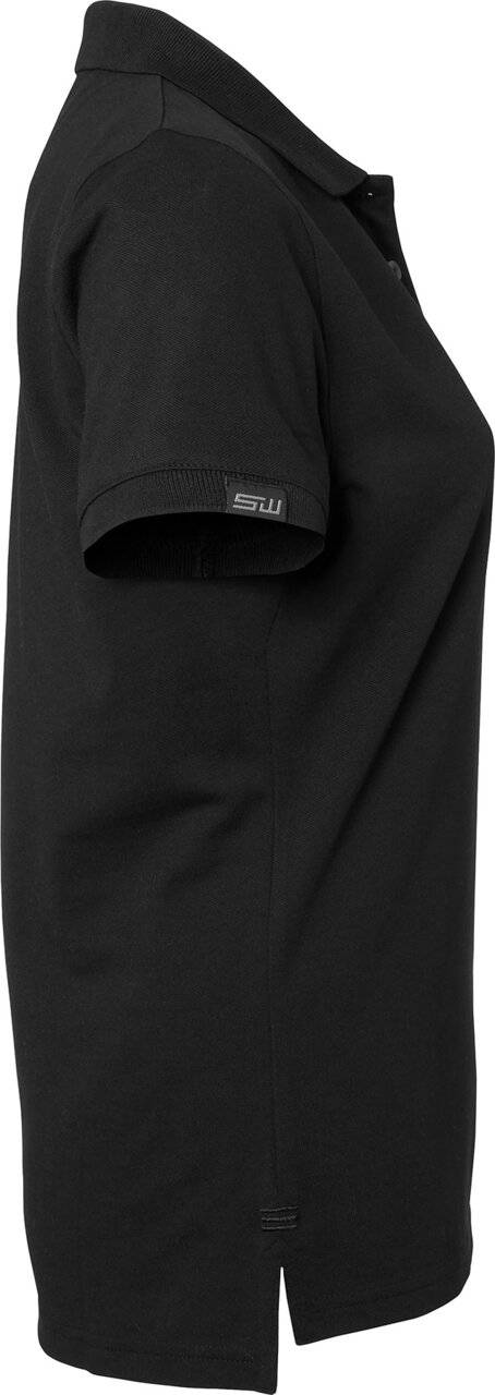Wera solid Poloshirt Damen, schwarz, M
