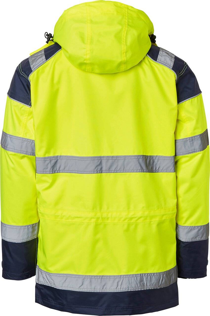 126 3-in-1 Parka, Unisex, Fluoreszierendes gelb/navy blau, XS