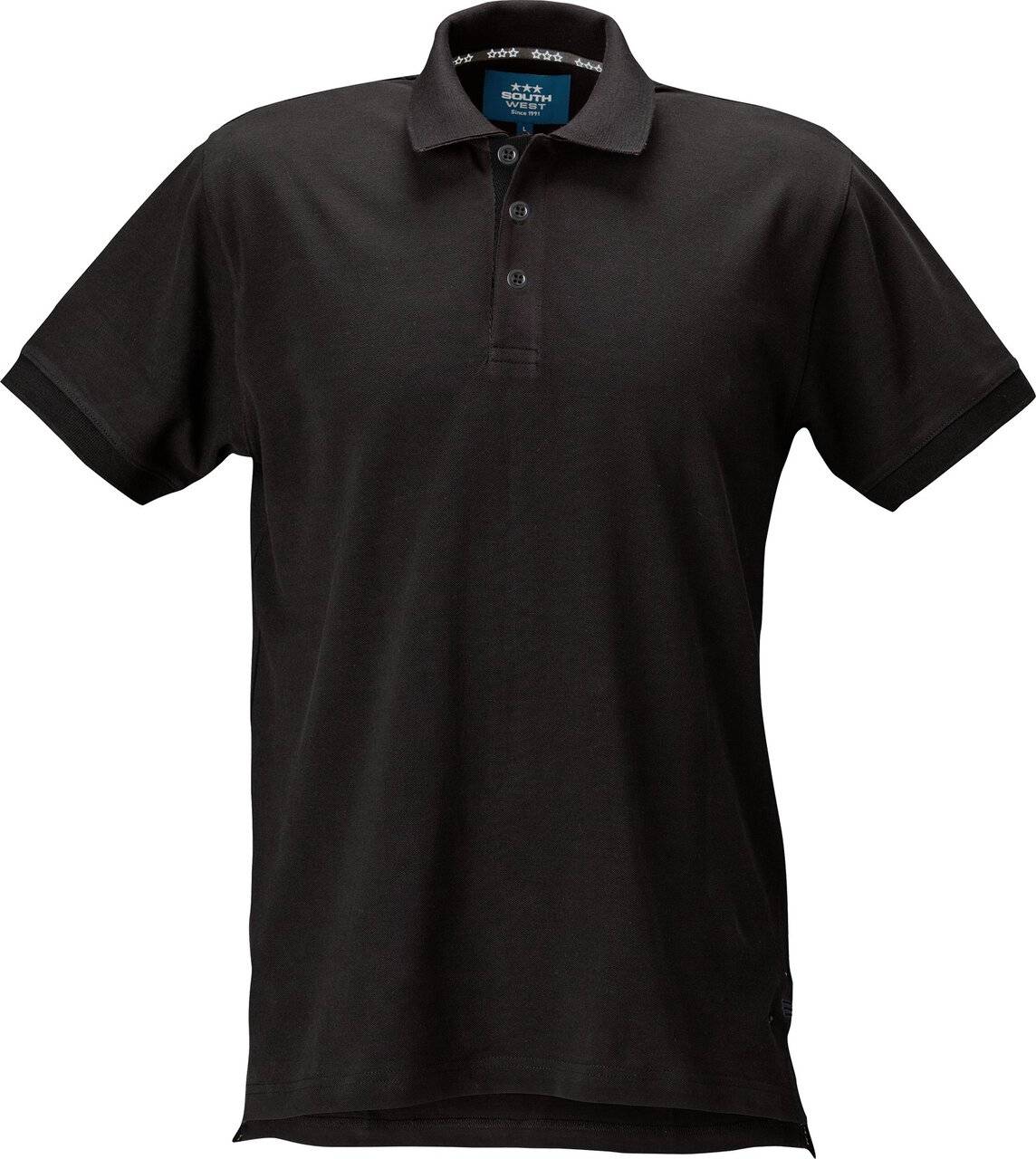 Morris solid Poloshirt, Herren, schwarz, S