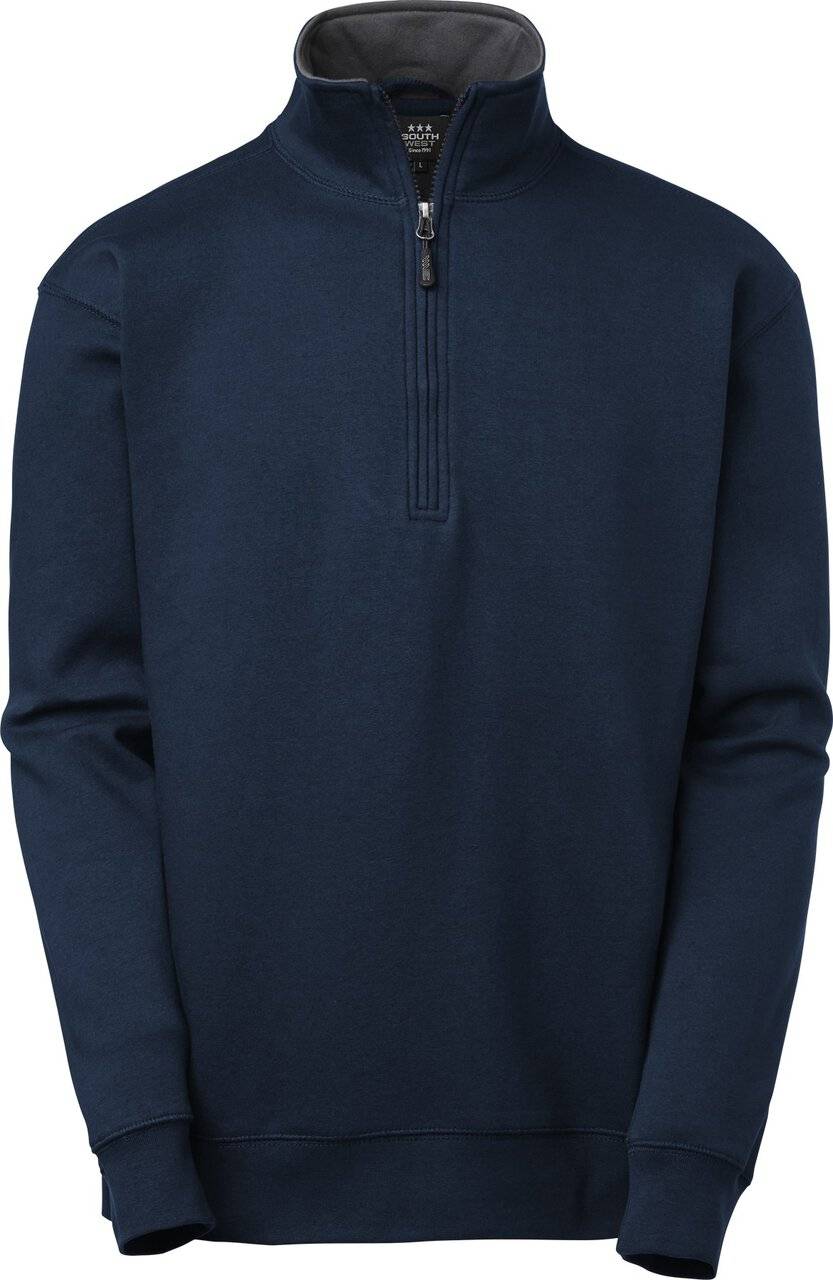 Webber Half-Zip Sweatshirt, Herren, navy blau/grau, XXL