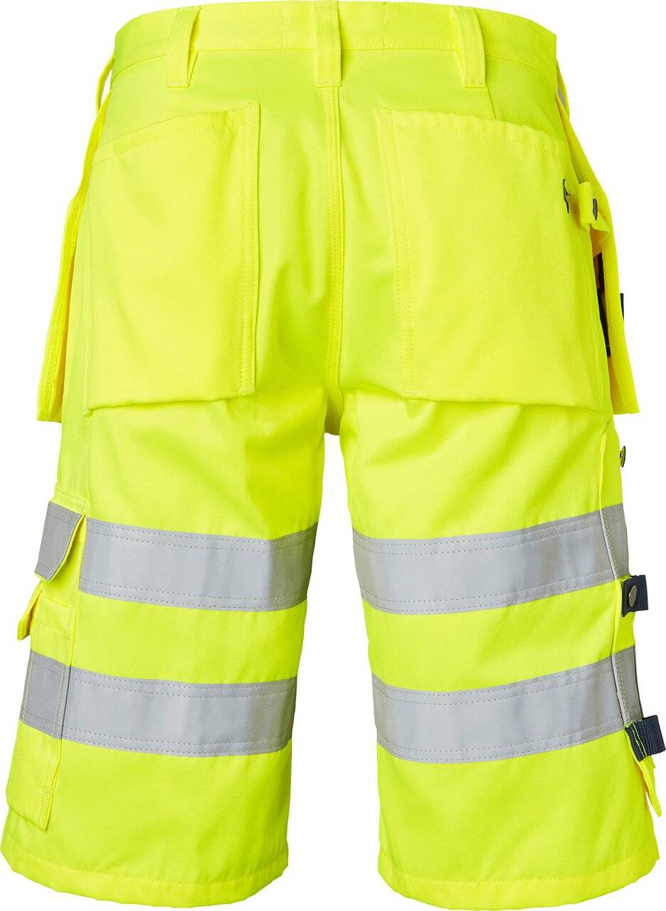 195 Kurze Handwerker Hose, Unisex, Fluoreszierendes gelb, 48