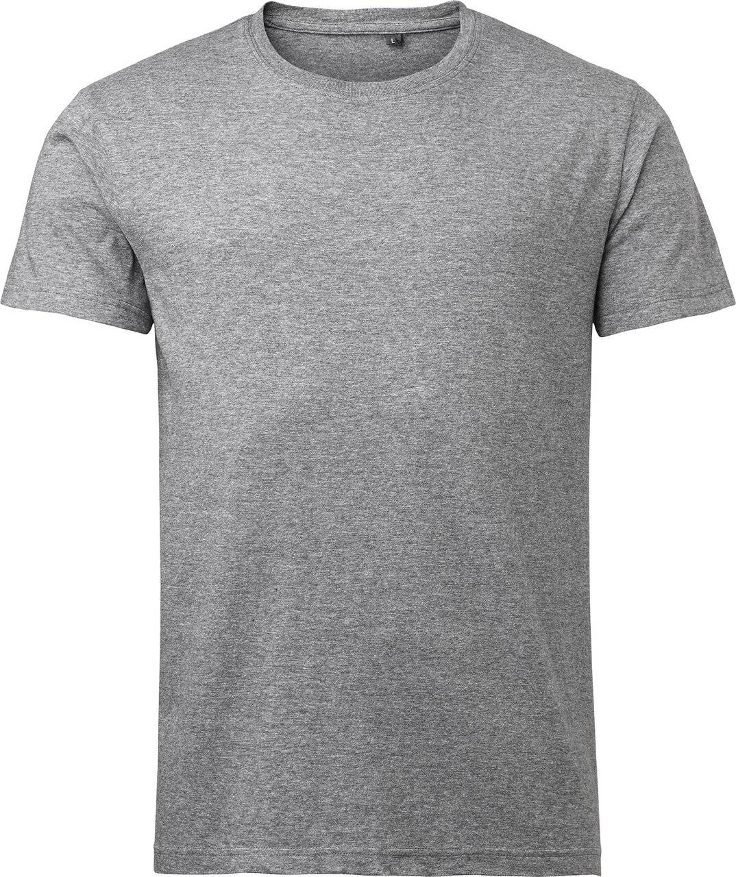Basic T-shirt, Unisex, Medium graumeliert, 5XL