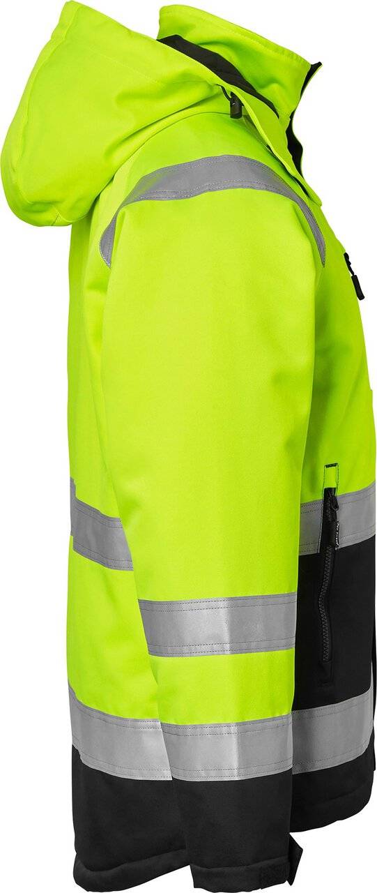 131 Winterjacke, Unisex, Fluoreszierendes gelb/schwarz, XXL