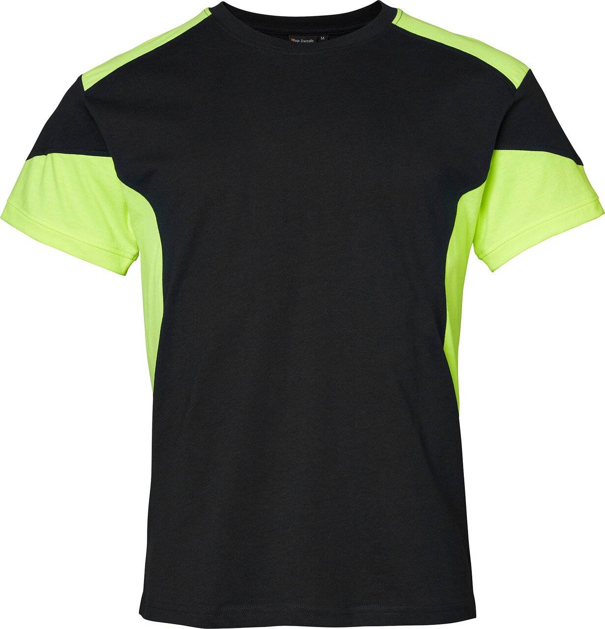 210 T-shirt, Herren, schwarz/Fluoreszierendes gelb, S