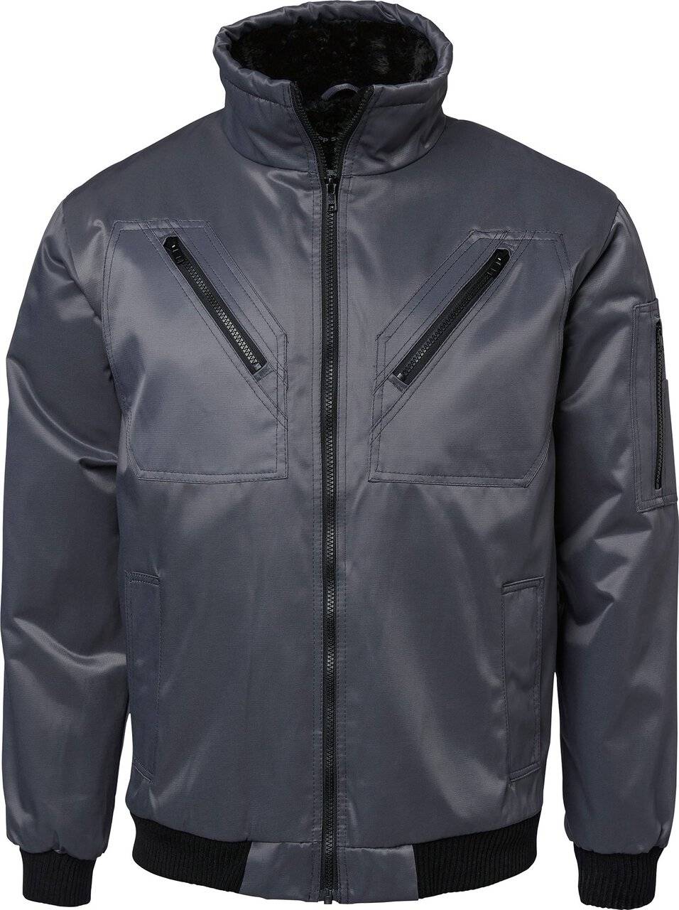 5026 Winterjacke, Unisex, dunkel grau, S