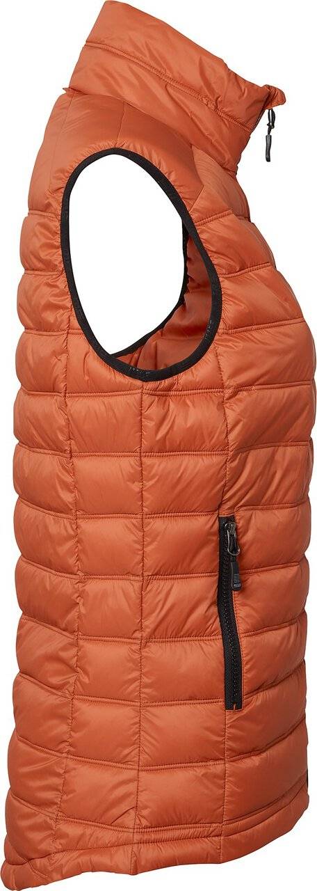 Amy Wattierte Weste, Damen, dunkel orange, S