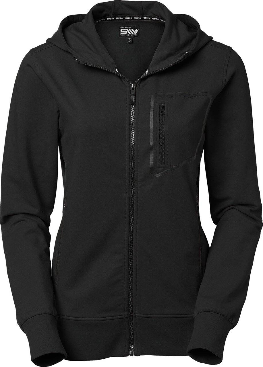 Mia Full-Zip Sweatshirt, Damen, schwarz, XXL