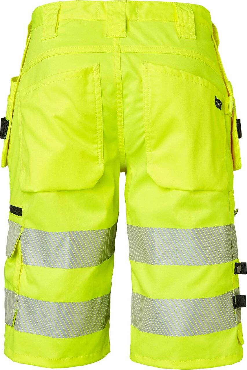 304 Kurze Handwerker Hose, Unisex, Fluoreszierendes gelb, 44