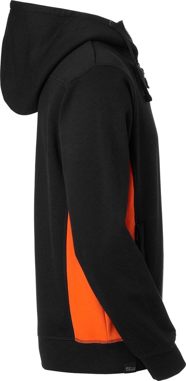 Franklin Full-Zip Sweatshirt, Herren, schwarz/orange, 4XL