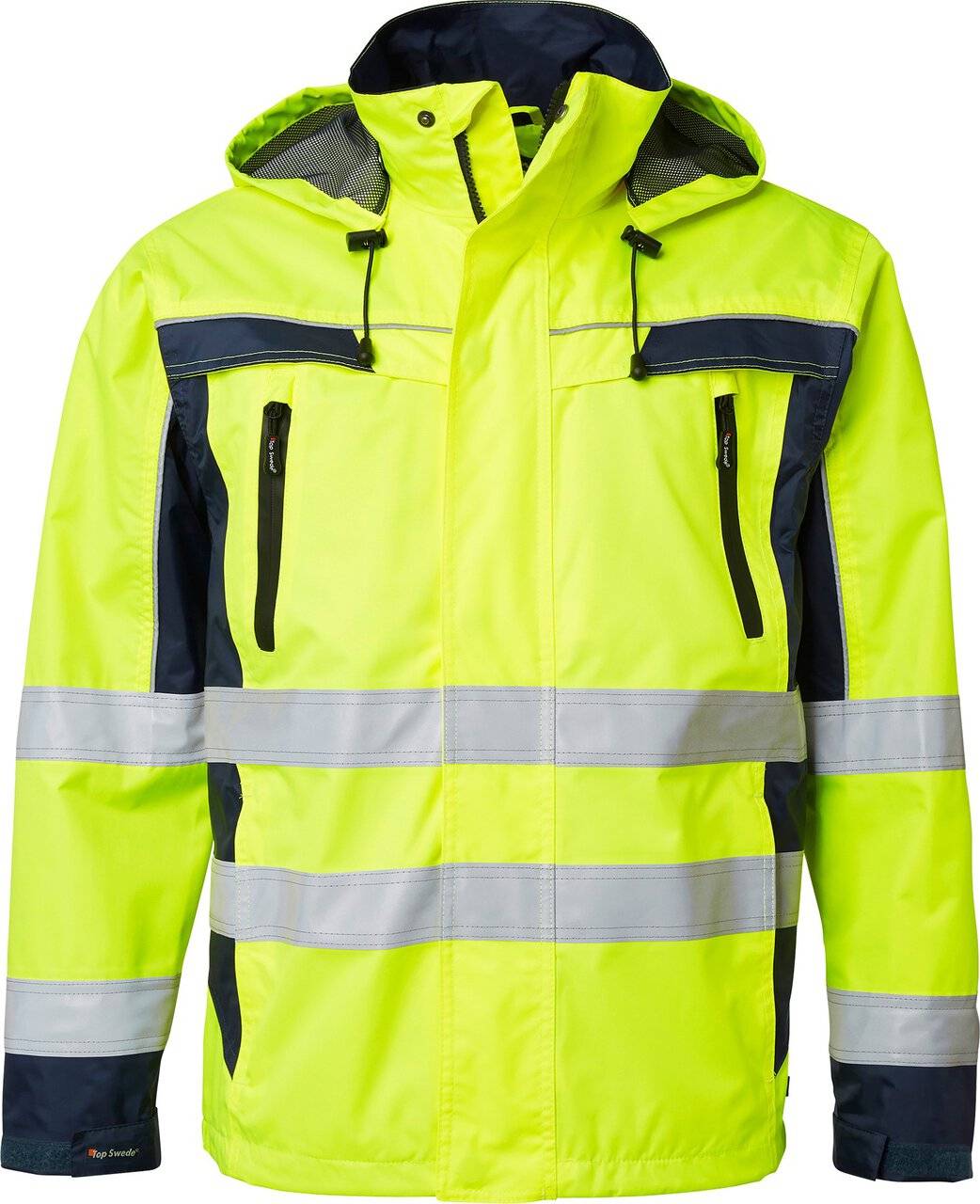 5217 Shelljacke, Unisex, Fluoreszierendes gelb/navy blau, L