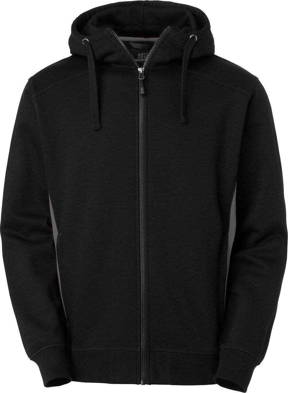 Franklin Full-Zip Sweatshirt, Herren, schwarz/grau., 4XL
