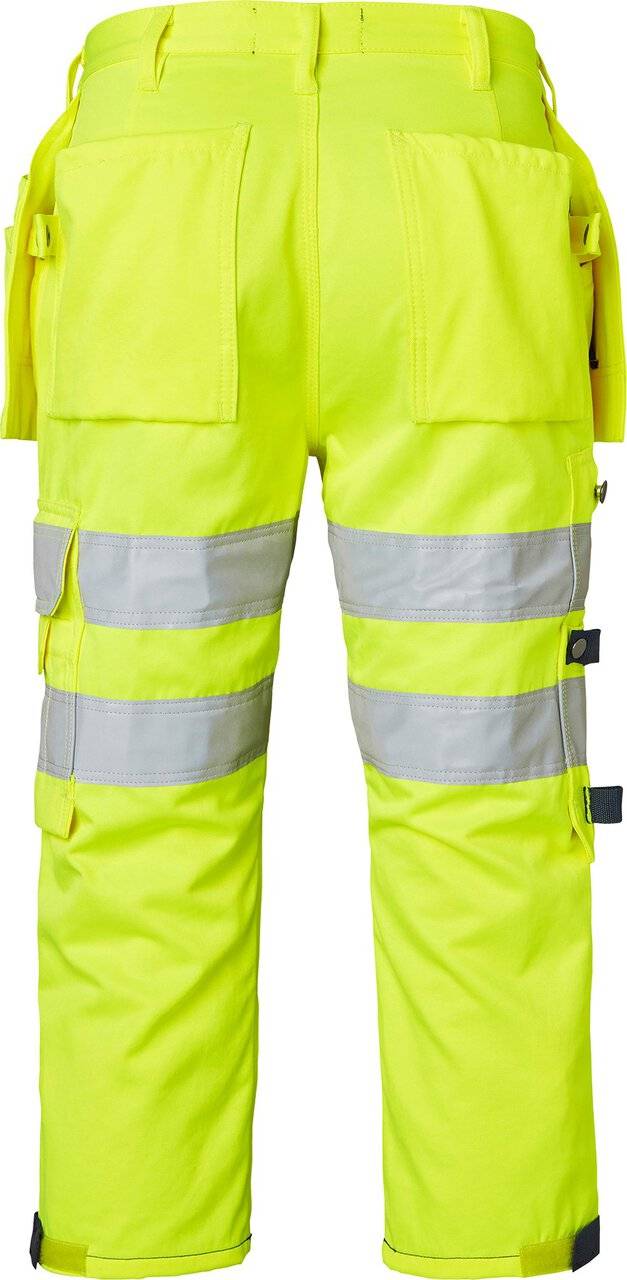218 3/4 Handwerker Hose, Unisex, Fluoreszierendes gelb/navy blau, 44