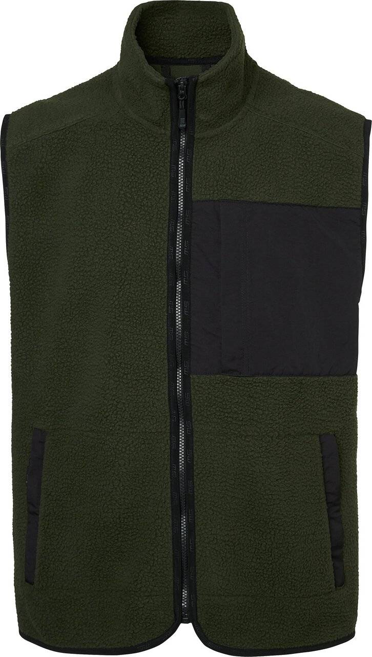 Seth Fleeceweste, Herren, dunkel olive, M