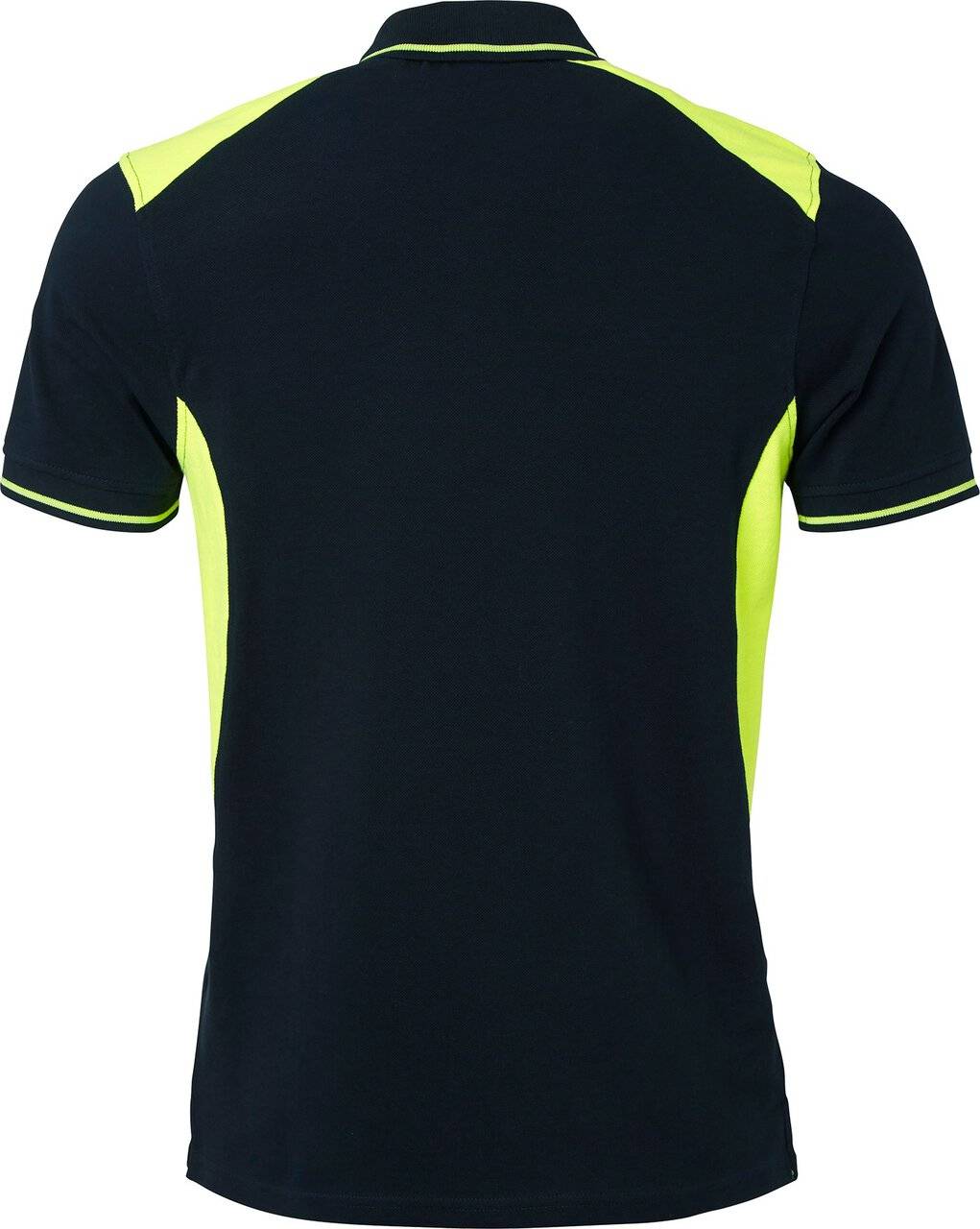 213 Poloshirt, Herren, navy blau/Fluoreszierendes gelb, L