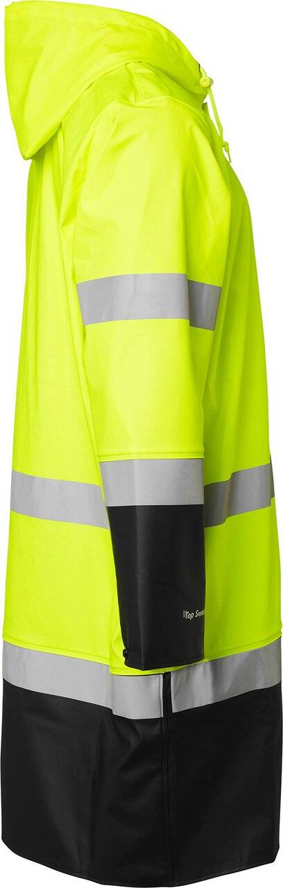 181 Regenmantel, Hohe Sichtbarkeit, Unisex, Fluoreszierendes gelb/schwarz, M
