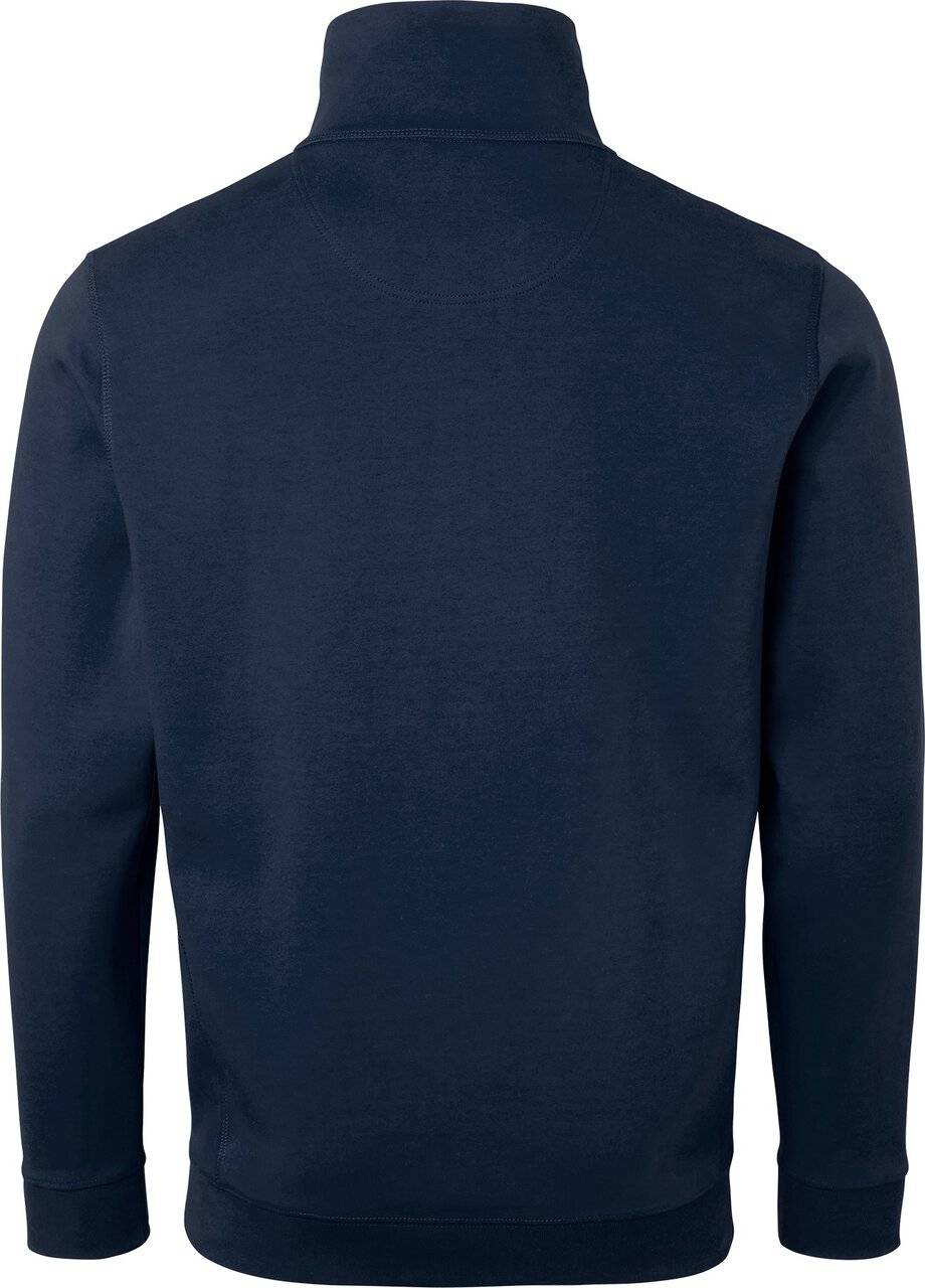 0102 Half-Zip Sweatshirt, Unisex, navy blau, XL