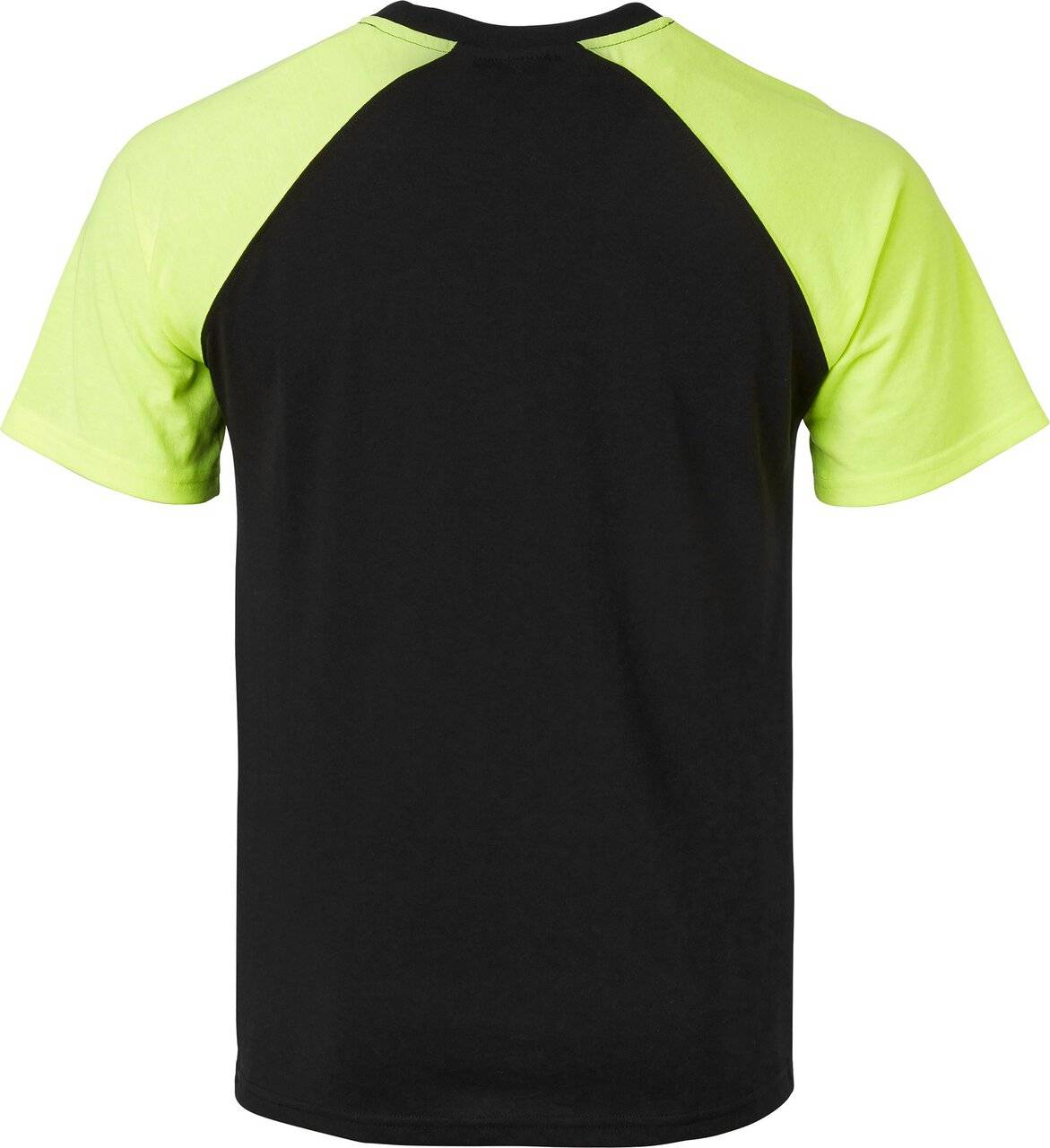 225 T-shirt, Unisex, schwarz/Fluoreszierendes gelb, 3XL
