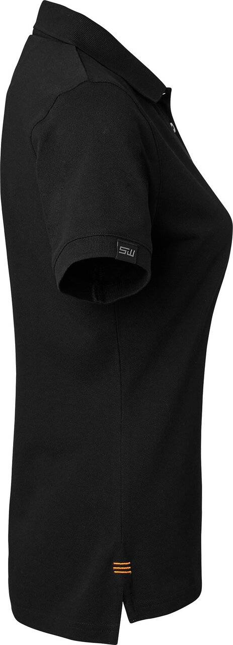 Wera Poloshirt, Damen, schwarz/orange, S