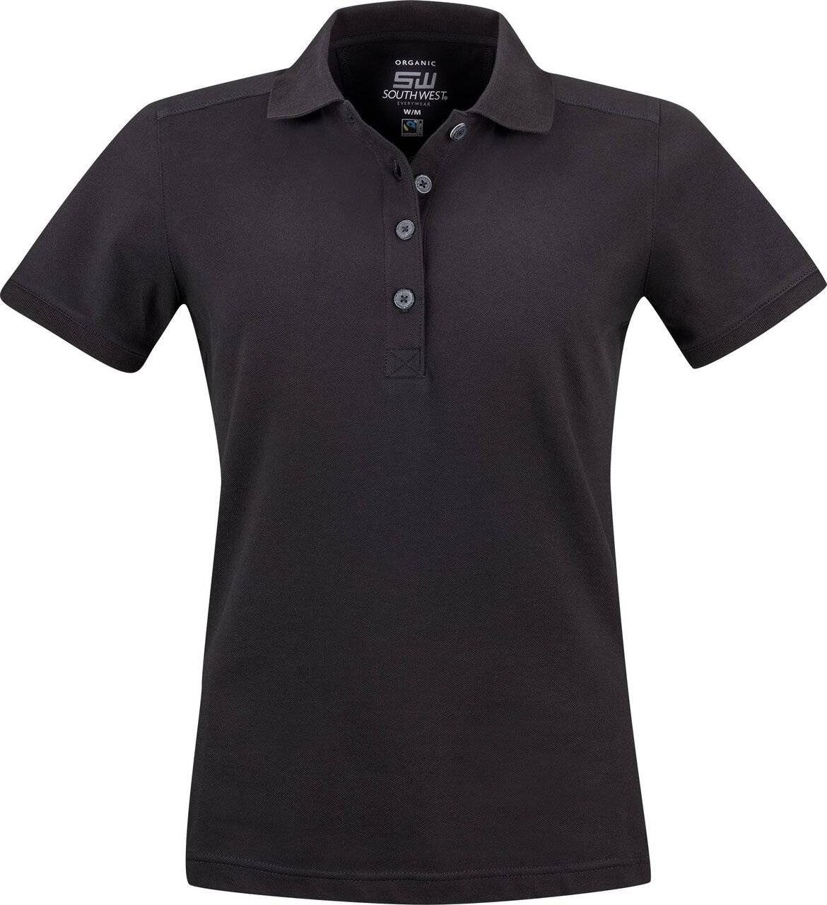 Magda Poloshirt, Damen, schwarz, XS
