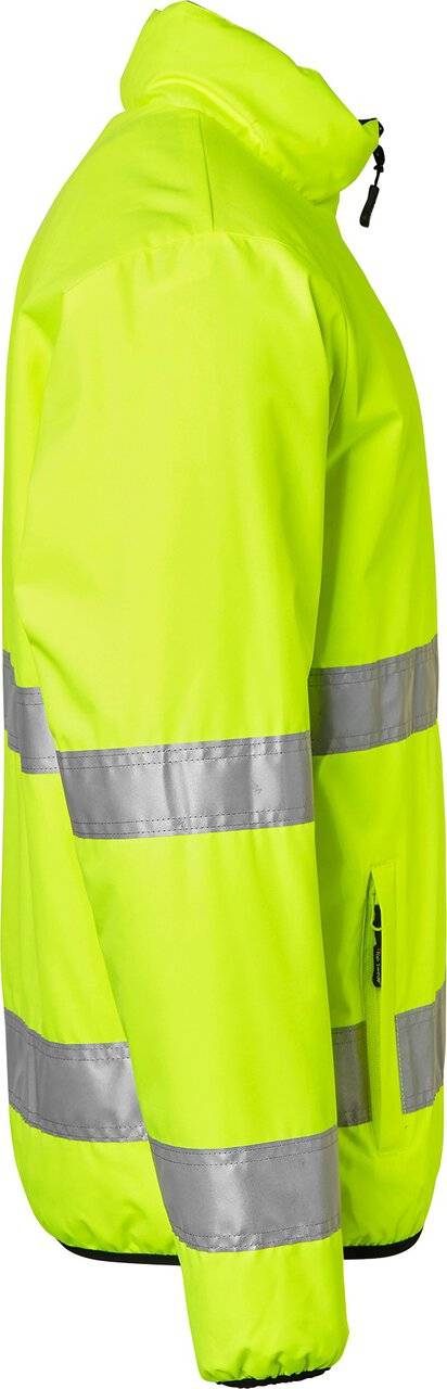 129 Wattierte Jacke, Unisex, Fluoreszierendes gelb/schwarz, XL