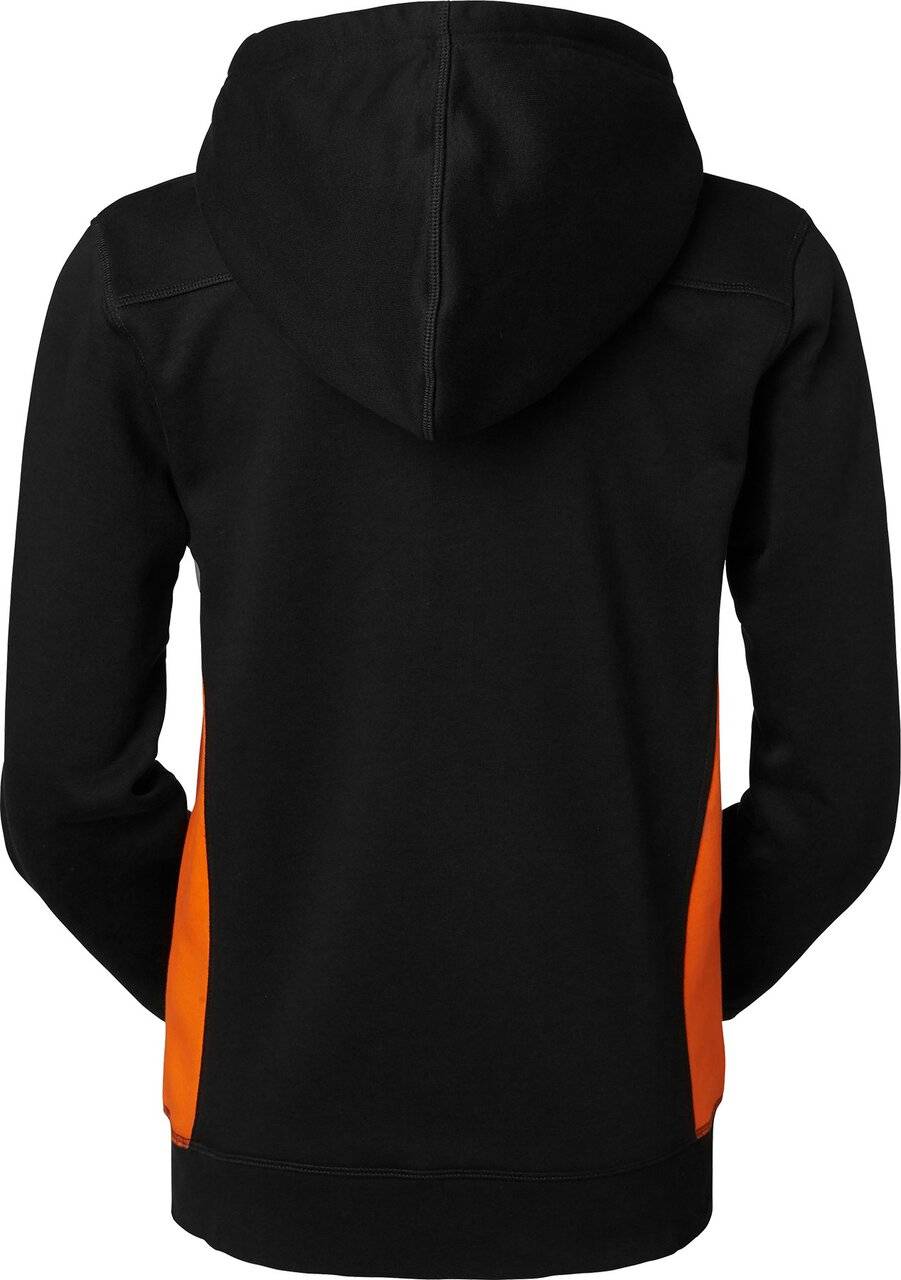 Ava Full-Zip Sweatshirt, Damen, schwarz/orange, M
