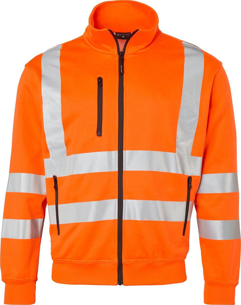 170 Full-Zip Sweatshirt, Unisex, Fluoreszierendes orange, XS