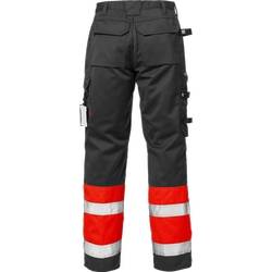 HI-VIS Bundhose 100979-396 Gr. C148 rot/schwarz, 65%PES/35%BW ca. 300 g/m², EN