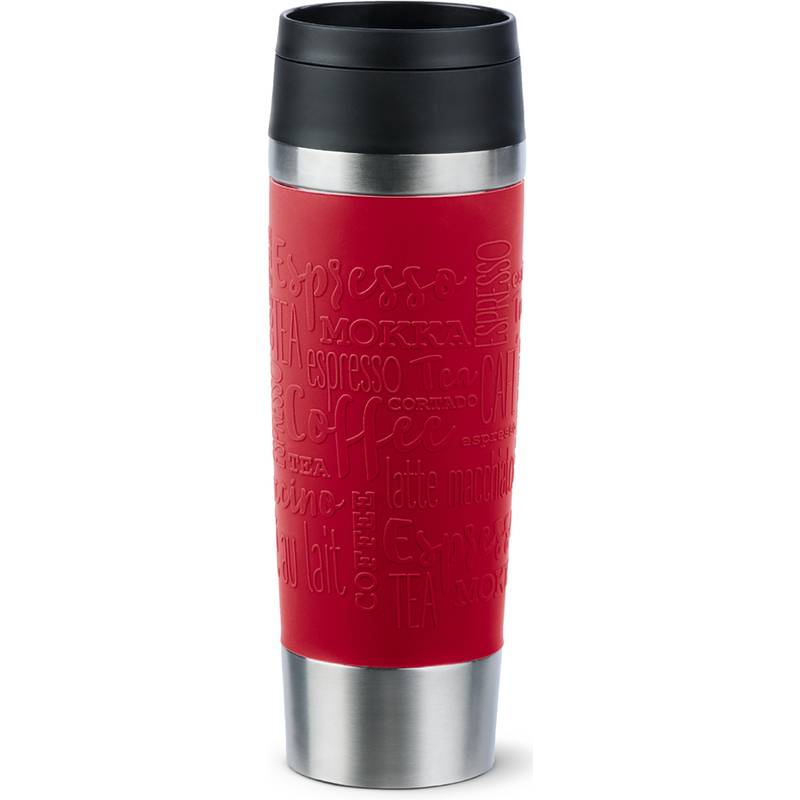 Emsa N20222 Travel Mug Classic Isolierbecher 0,5 Liter , neuer Komfort-Schraubverschluss
