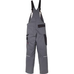 Latzhose Icon 100806-896 Gr. C148 Grau/Schwarz, 295 g/m², 65%Poly/35%BW