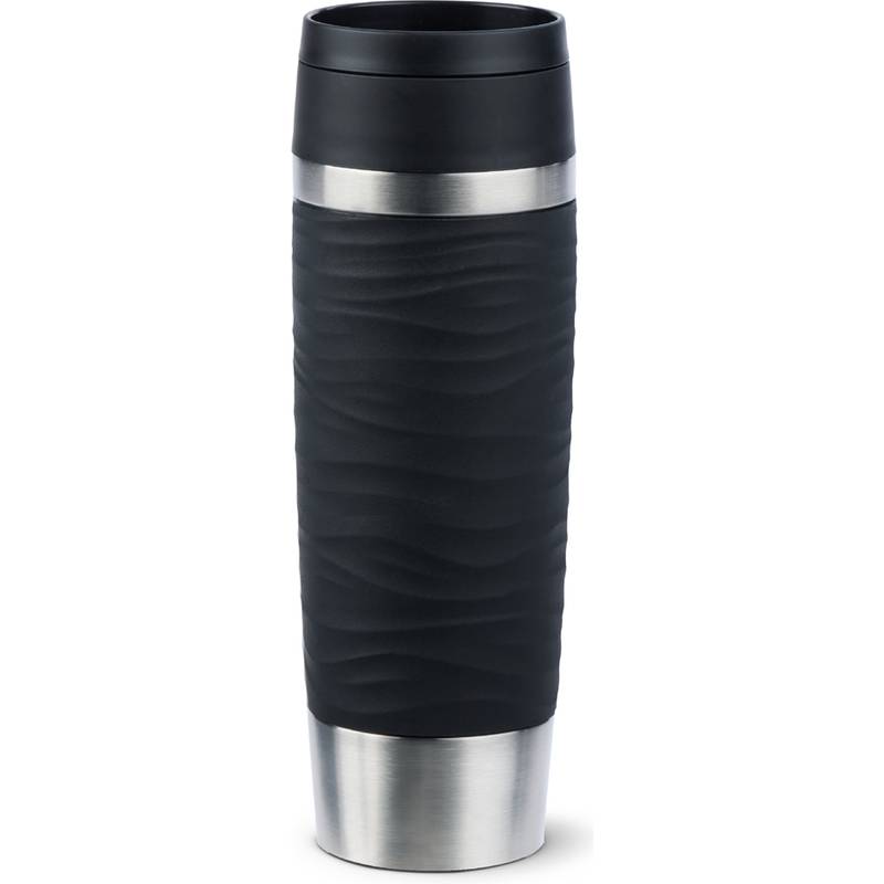 EMSA Isolierbecher TRAVEL MUG Wave 0.5 l. schwarz hochwertiger