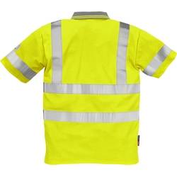 HI-VIS Poloshirt 111332-130 Gr. L gelb, 84% Polyester / 16% Baumwolle, (