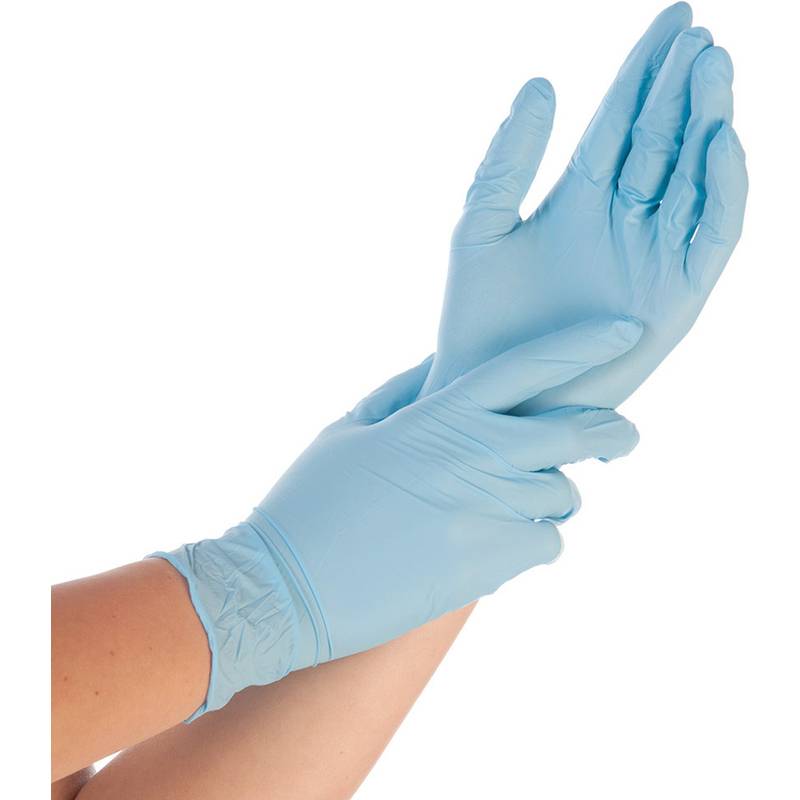 HYGOSTAR Nitril-Handschuh EXTRA SAFE, XL, blau, puderfrei