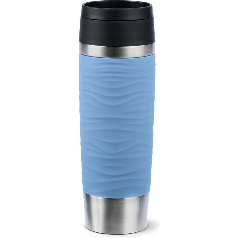 EMSA Isolierbecher TRAVEL mug Wave 0.5 l. pastellblau hochwertiger