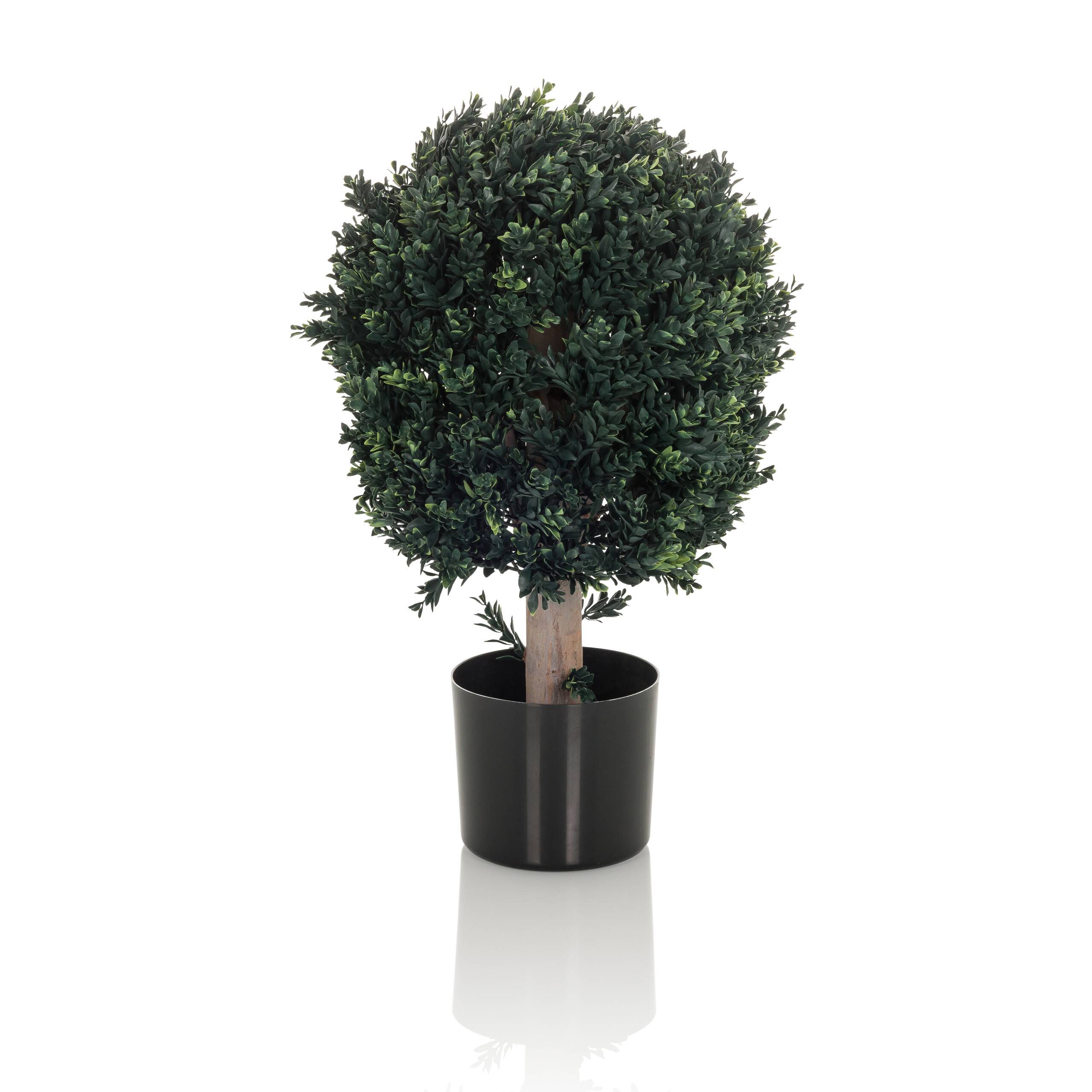 Kunstpflanze Kunstbaum BUXUS 65 cm grün hjh OFFICE